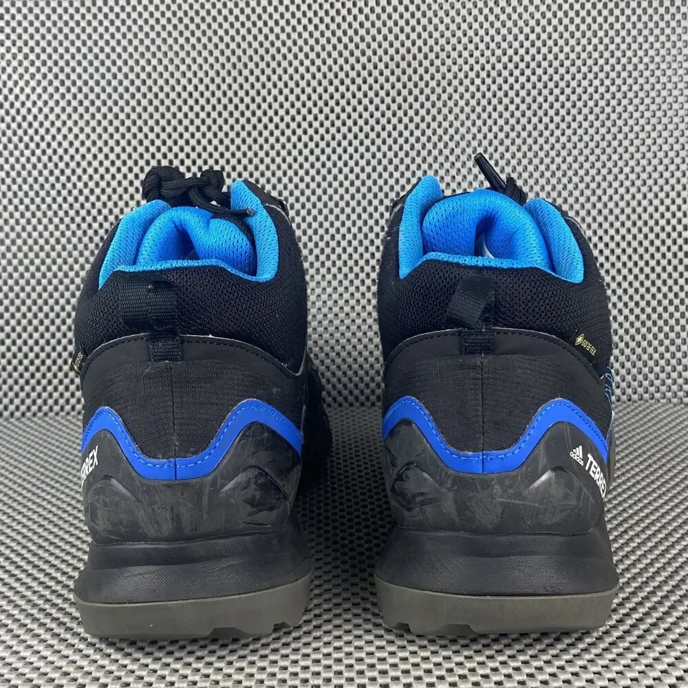 Adidas Terrex Swift R2 Mid GTX Hiking Boots Mens 12 Black Blue Lace Up Outdoors